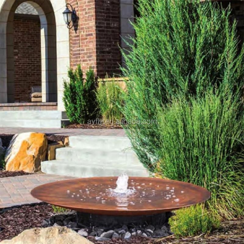 Eye-Catching Small Corten Water Fountain Design